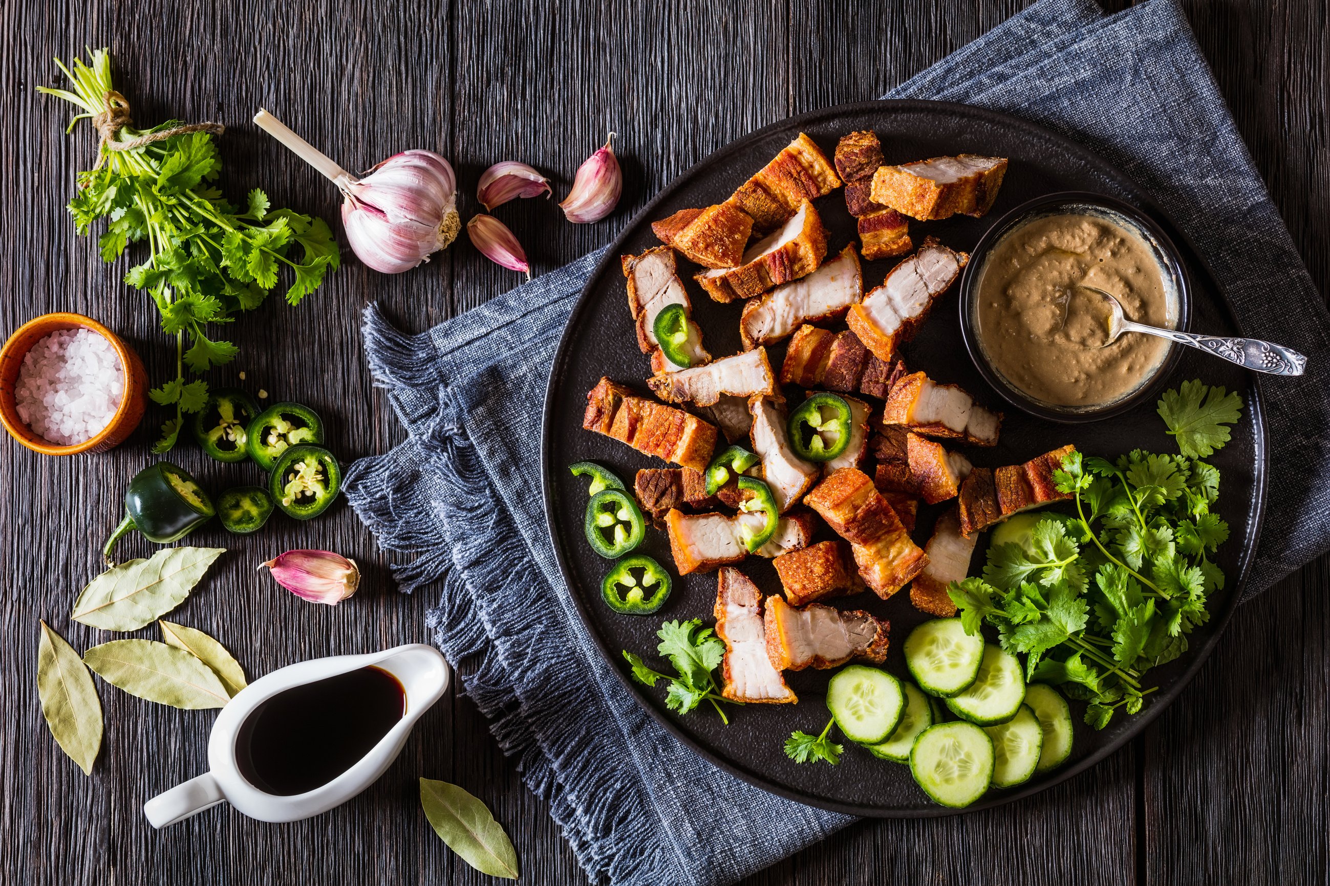 Lechon Kawali, filipino crispy fried pork belly